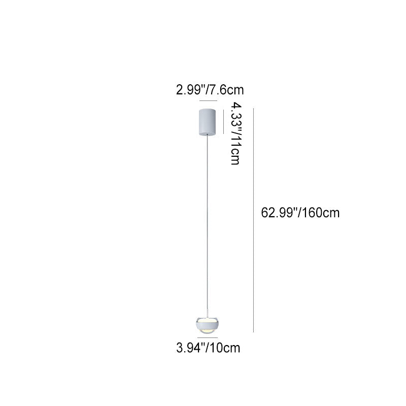 Prosta Okrągła Lampa Wisząca LED