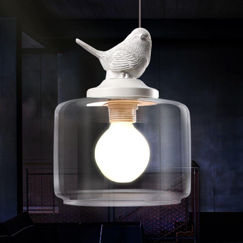 Wisząca lampa ptak