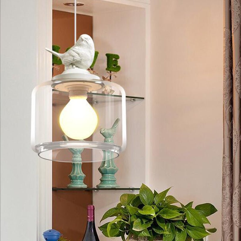 Wisząca lampa ptak