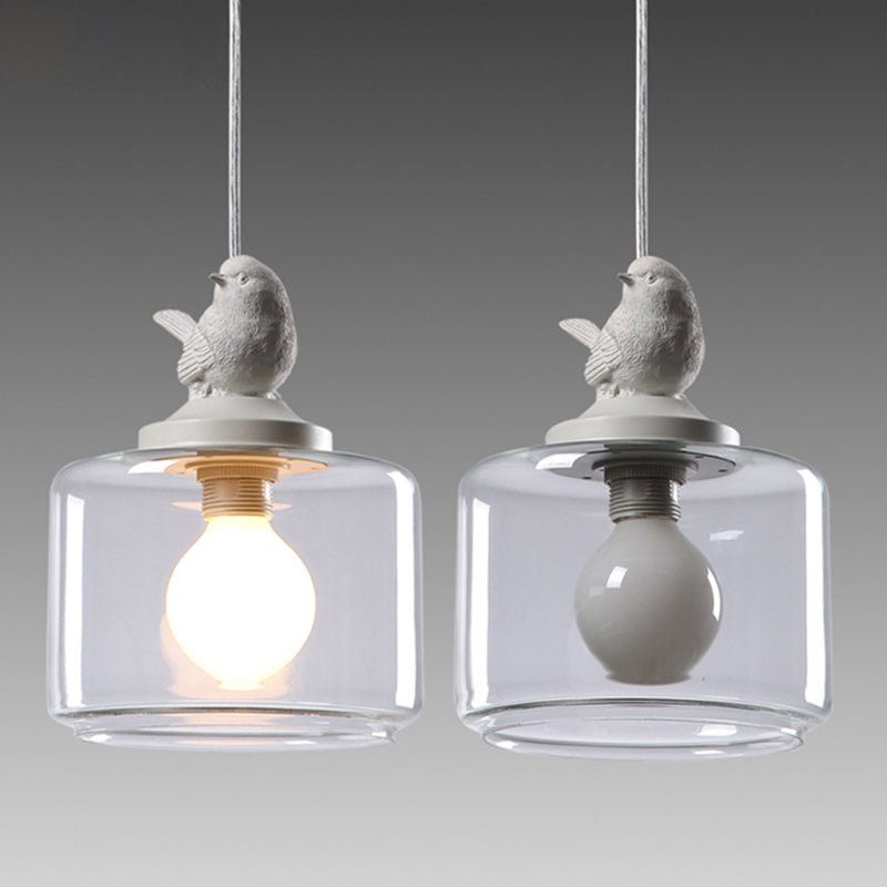 Wisząca lampa ptak