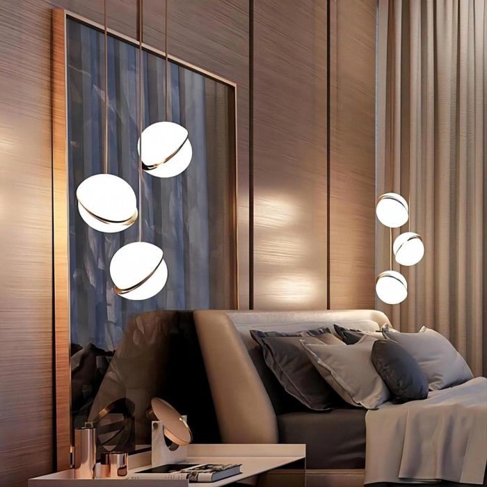 Złota Lampa Wisząca Lumaglo™