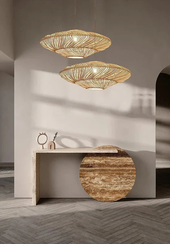 Radiar - Vintage rattanowa lampa wisząca