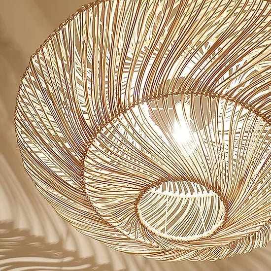 Radiar - Vintage rattanowa lampa wisząca