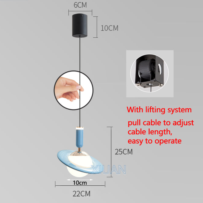 Lampa wisząca Saturn Design
