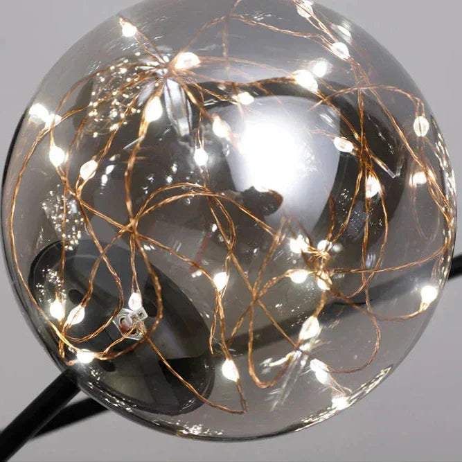 NobleLuminance - Stropná lampa so sklenenými guľami