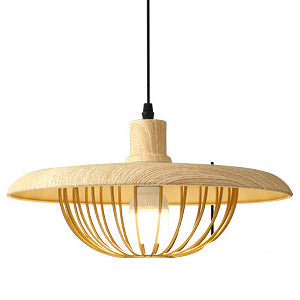 Lampy z Imitacji Drewna do Zawieszenia - Styl Skandynawski