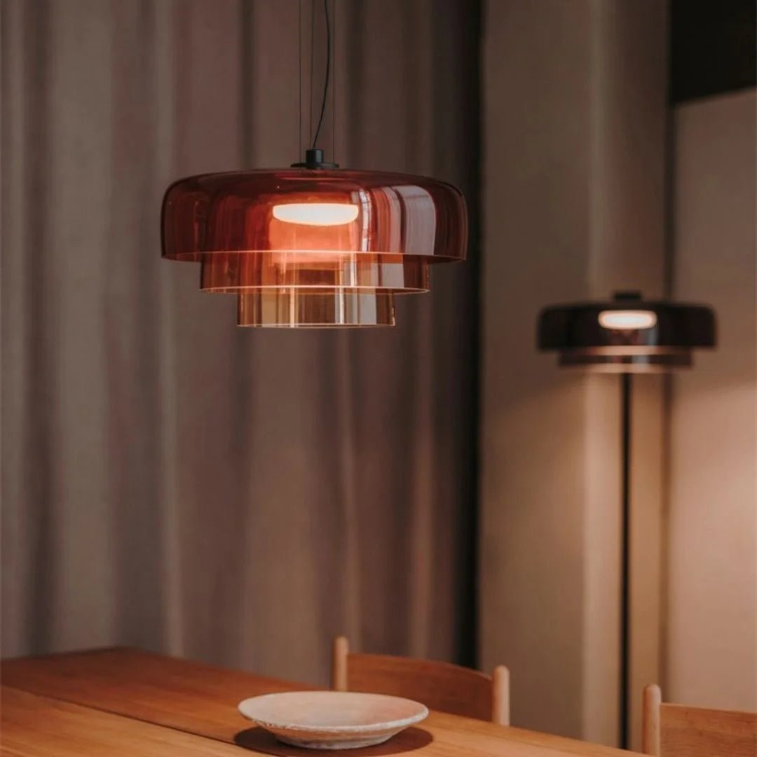 Szklana lampa wisząca Nordic