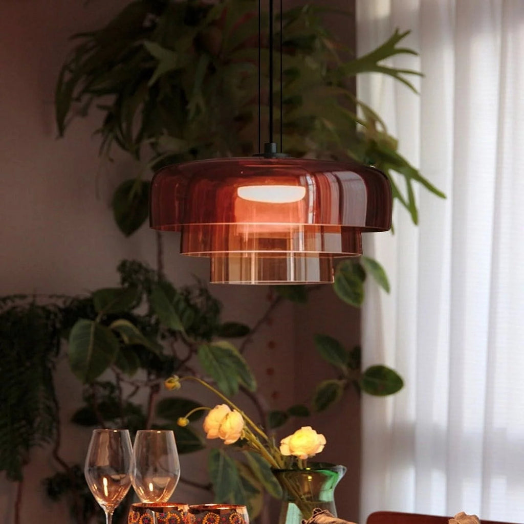 Szklana lampa wisząca Nordic