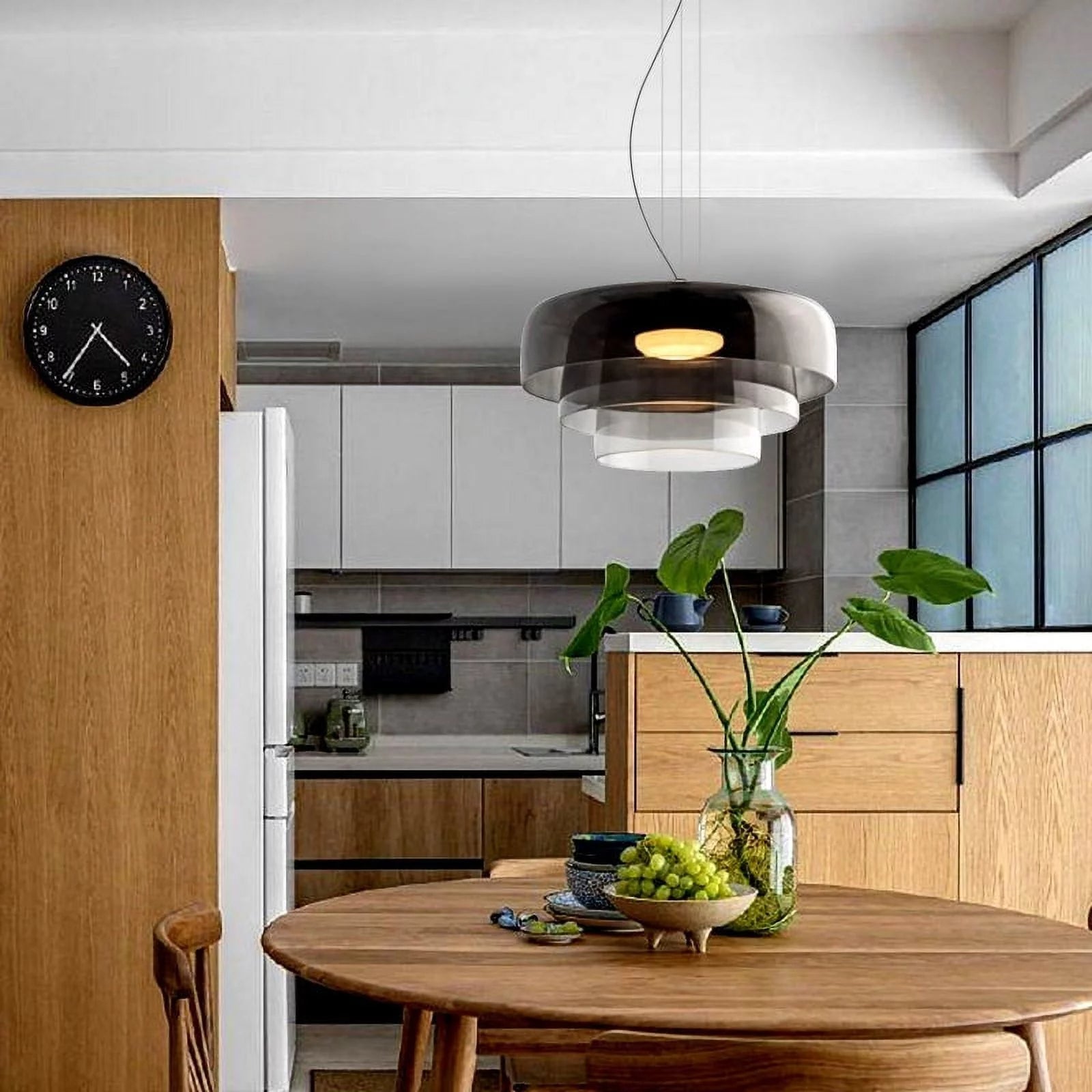 Szklana lampa wisząca Nordic