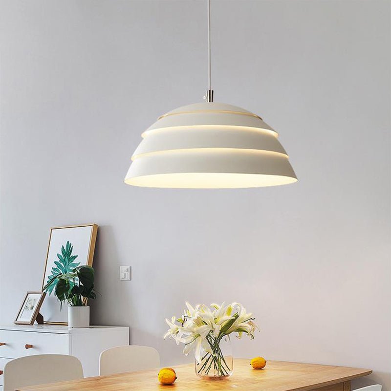 Nowoczesna skandynawska lampa wisząca w kształcie kopuły LED