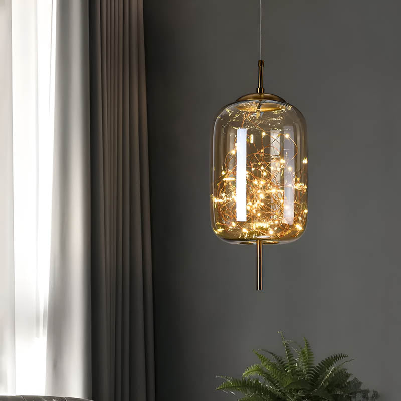Essence | Wykwintna Brązowa Lampa Wisząca