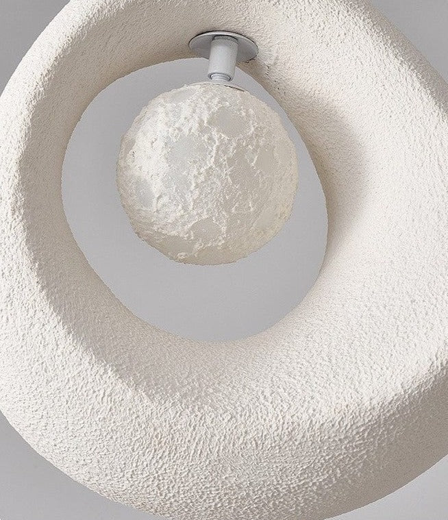 Okrągła lampa wisząca Wabi Sabi
