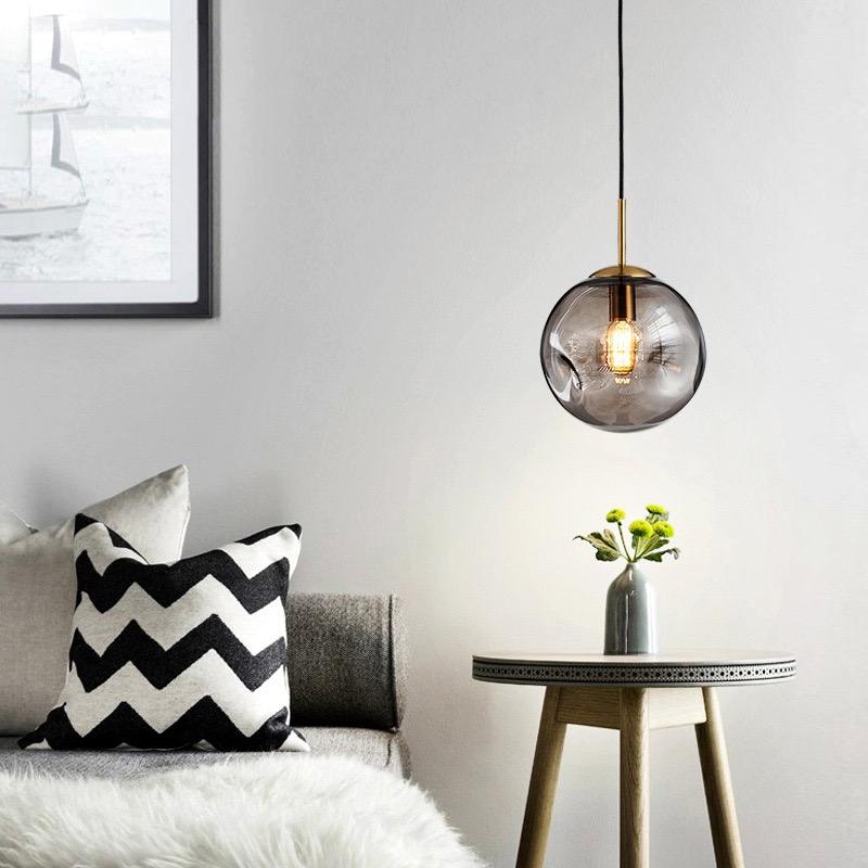 Lampa wisząca Brikey szklana kula
