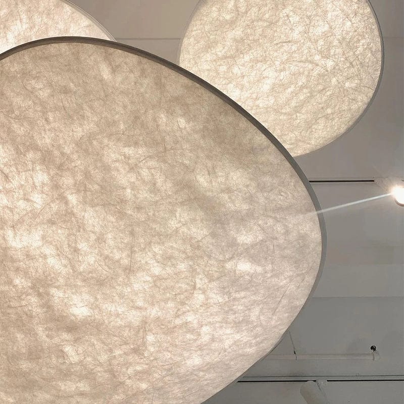 Japandi Styl Wisząca Lampa Sufitowa z Jedwabiu