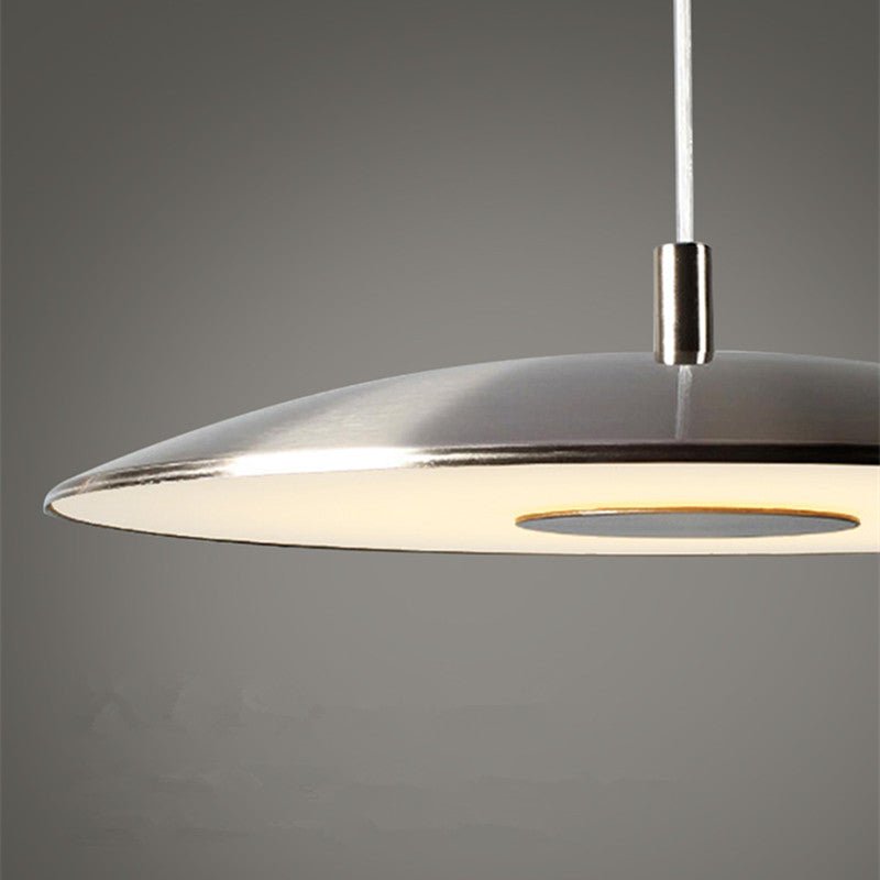 Nowoczesna nordycka lampa wisząca LED z żelaza i niklu