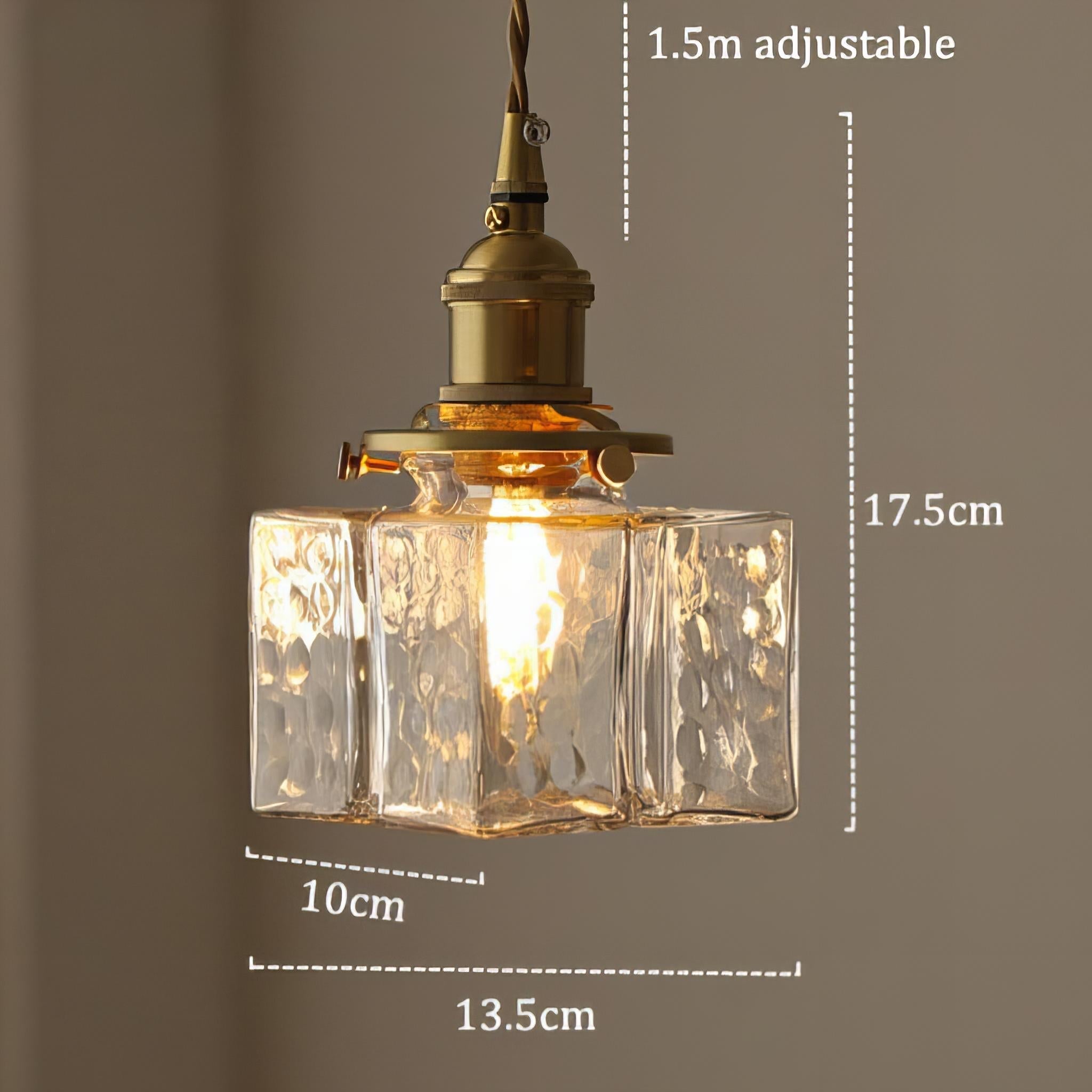 Fatima - Nowoczesna Szklana Lampa Wisząca w Stylu Retro