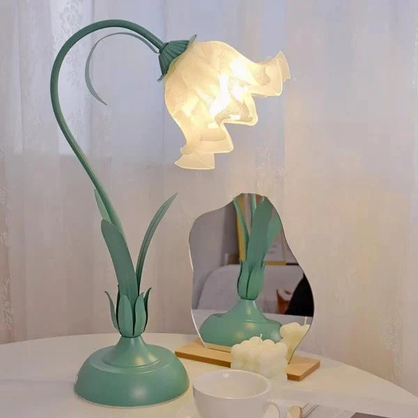 Vintage verstelbare bloem tafellamp