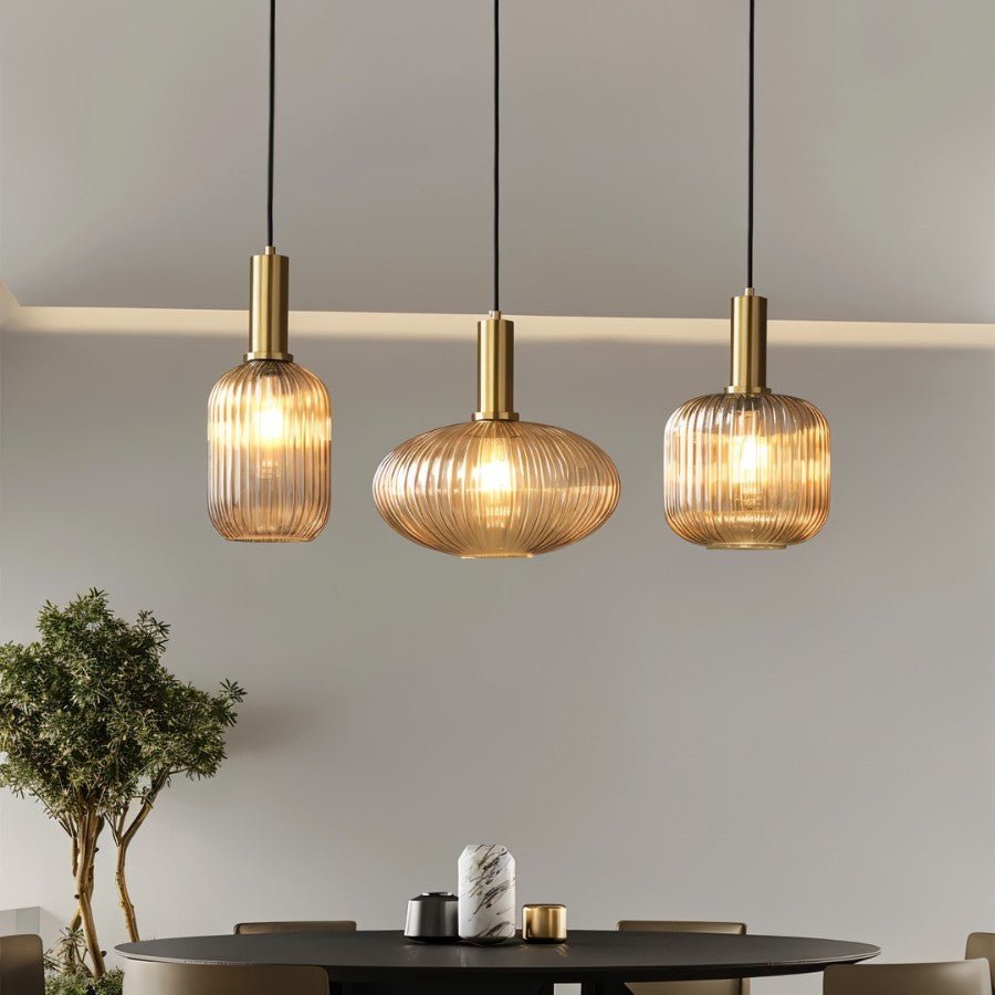 Szklana lampa wisząca Vetreria