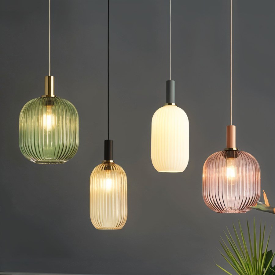 Szklana lampa wisząca Vetreria