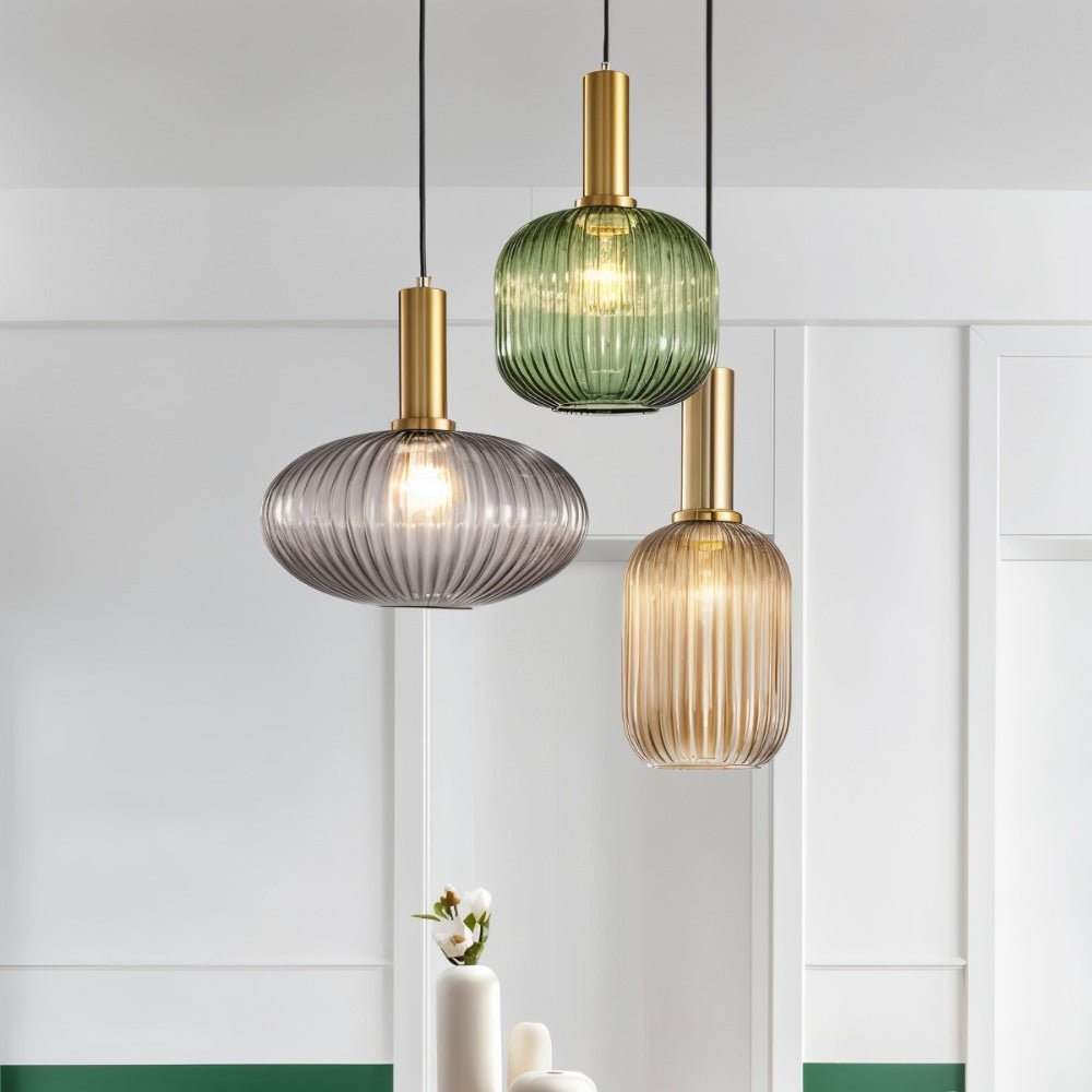 Szklana lampa wisząca Vetreria