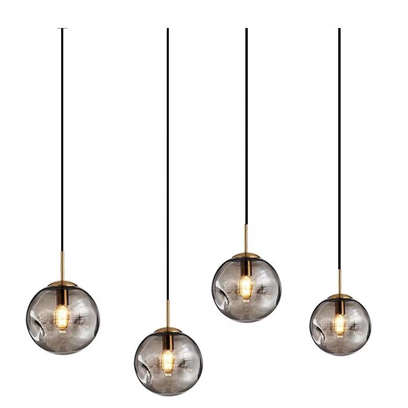 Lampa wisząca Brikey szklana kula