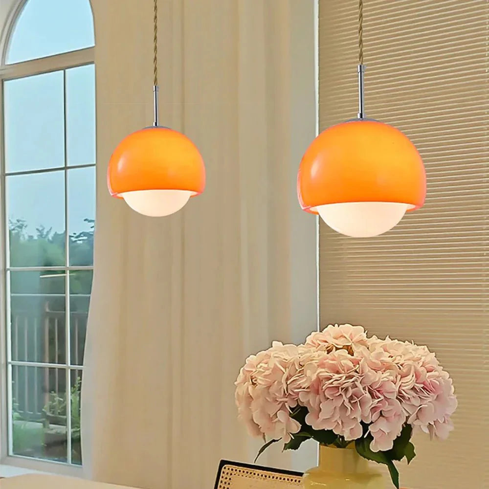 Szklana Lampa Wisząca Bauhaus