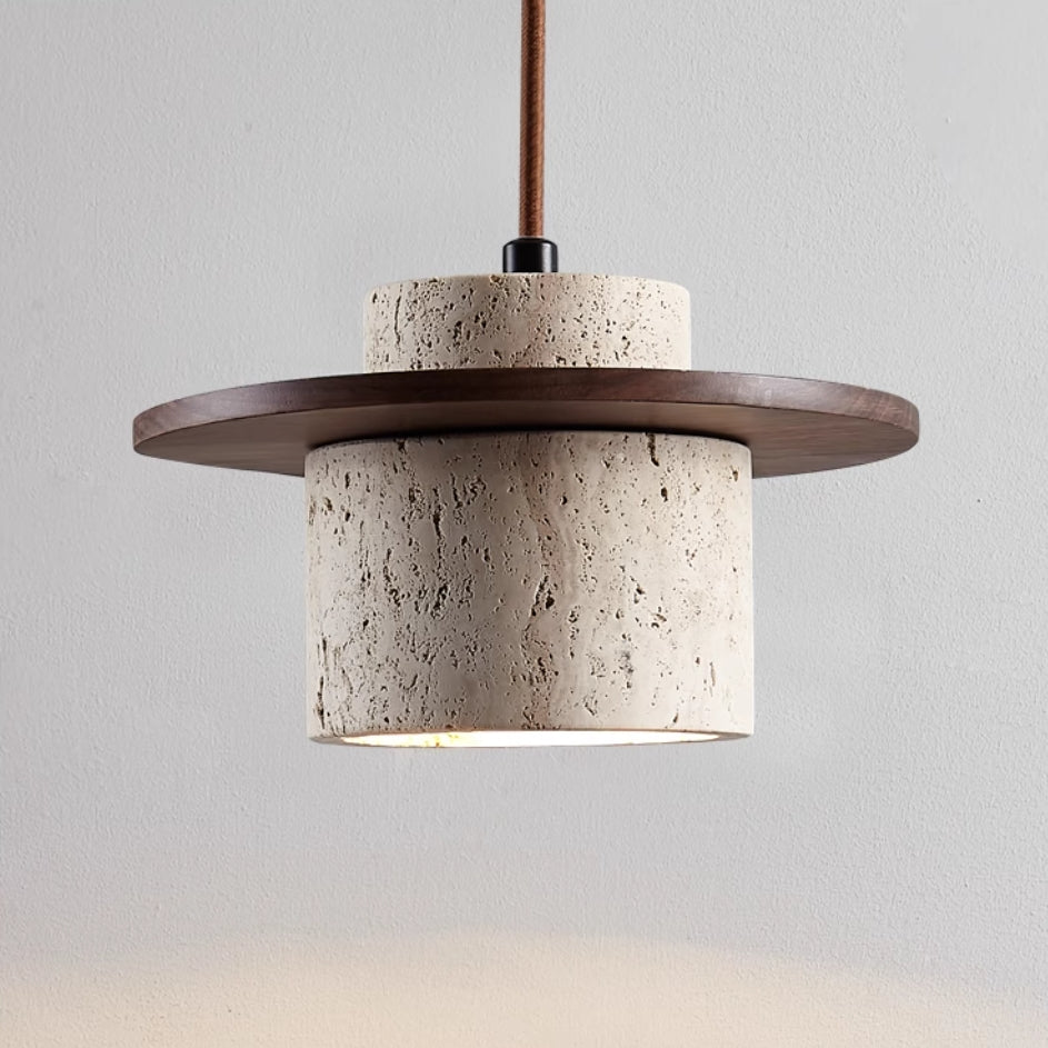 Wisząca lampa z trawertynu | Naturalny design dla Twojego domu
